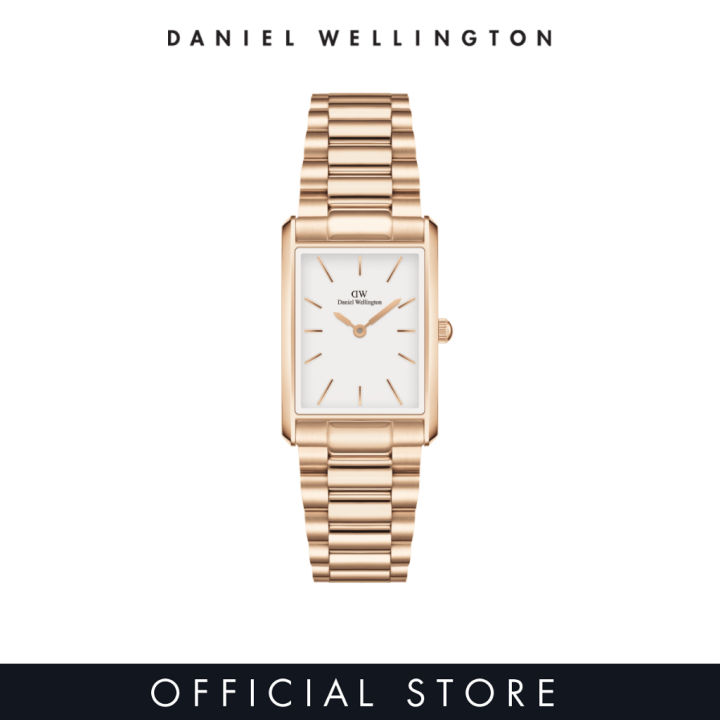 [2 years warranty] Daniel Wellington Bound 32x22mm 3-link Rose Gold White  Dial Fashion Watch for women Stainless Steel Strap Watch Female