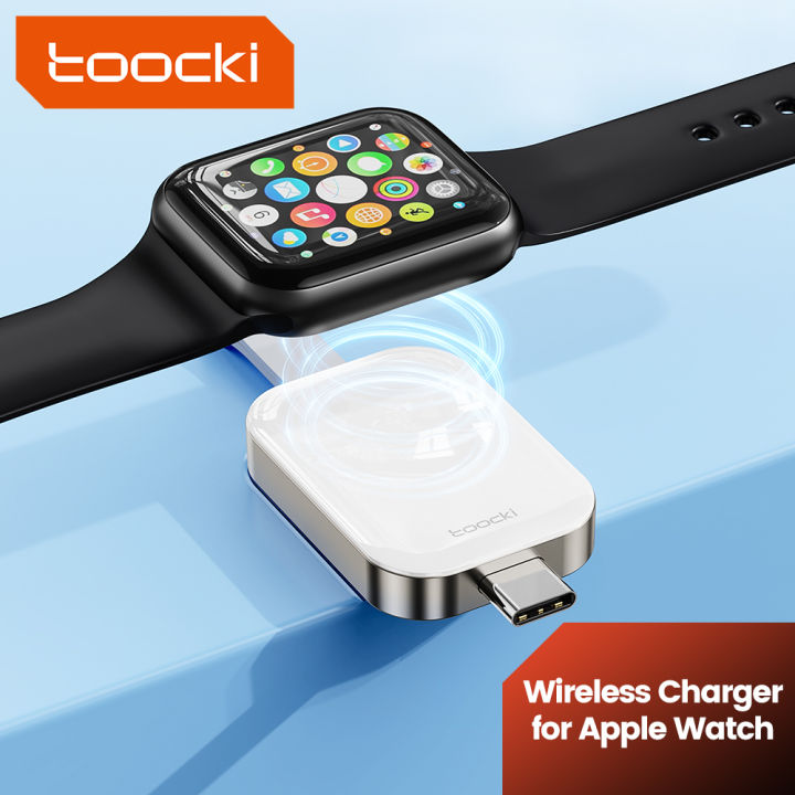 Toocki Portable Wireless Charger For Apple Watch SE Lightning USB  Charger For iWatch Series SE Charging Station