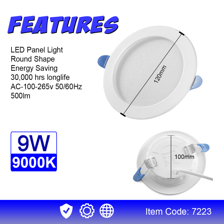 Decovolt%209watts%209000k%20LED%20Downlight%20Recessed%20Pin%20Lights%20Panel%20Ceiling%20Lights%20Home%20Decor%20Lighting%20Monochrome%20concealed%20panel%20downlight%20-%20Image%207