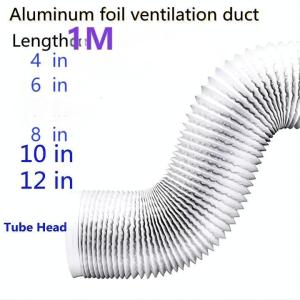 4/6/7/8/10/12 "exhaust fan with bracket straight tube fan 7 blade all iron exhaust fan