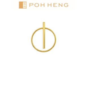 Poh Heng Jewellery 22K Freestyle Hola Bar Pendant in Yellow Gold [Price By Weight]
