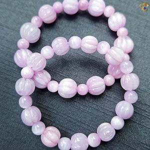 Collection Grade Cat Eyes Purple Kunzite Pumpkin Bracelet