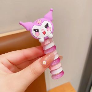 KR-A002 Ikat Rambut Spiral Aksesoris Kunciran Rambut Anak Perempuan Aksesoris Ponytail Fashion Korea