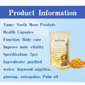 X23062108FC-NORTH MOON Prostate Health Capsules for Adult Men  Alleviate Discomfort  Improve Prostate Function  Support Prostate Recovery