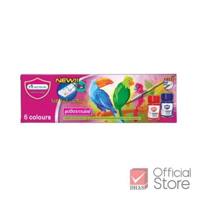 Bộ Màu Poster Master Art Jitrakorn Noi 15ml 6 Màu Lên Màu Đều Đẹp