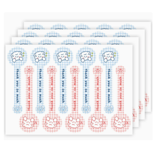 Thank You Sticker Long Bakery Cake Packaging Sticker For Seal Label Handmade Gift Stickers 100Pcs