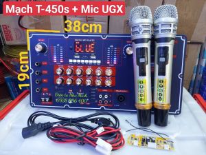 Mạch Loa Kéo T450s + Mic Không Dây Cao Cấp - Côgn Suất Mạnh Echo Hay - Mic cao cấp ít hú rít