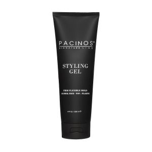 Gel tạo kiểu Pacinos – Độ bóng vừa phải giữ nếp cả ngày dưỡng ẩm và làm mềm tóc đồng thời tăng độ phồng và tạo kiểu không để lại vảy hoặc cặn phù hợp với mọi loại tóc dung tích 8 fl. Oz