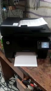 printer Scond hp LaserJet pro mfp color m177nw fungsi WiFi print scan copy ADF F4