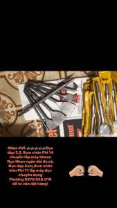 Đục dẹp 4cm chân phi 14x280 lắp máy khoan