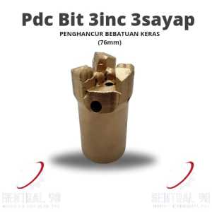mata bor sumur 3inc/pdc drag bit/ mata bor untuk bebatuan keras