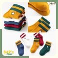 Set 5 Đôi Tất Cổ Cao Cho Bé Trai , Vớ Cho Bé Sơ Sinh Đến 8 Tuổi Kiểu Dáng Năng Động Đáng Yêu Nhiều Mẫu Lựa Chọn BAP's House GI3. 