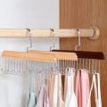 Bra Hanger Vest Organizer Multi-functional Solid wood Hanger Space Saving Holder. 