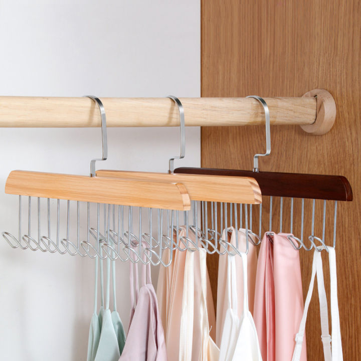 Bra%20Hanger%20Vest%20Organizer%20Multi-functional%20Solid%20wood%20Hanger%20Space%20Saving%20Holder%20-%20Image%202
