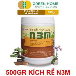 Phân Bón Lá GreenHome N3M Hũ 500gr Ra Rễ Cực Mạnh Dùng Giâm Chiết Cành Ngâm Hạt Chuyên Kiểng