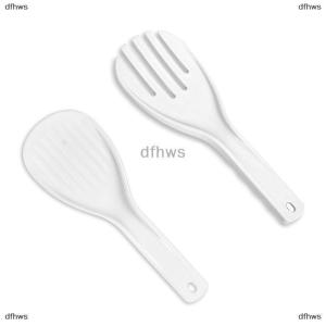 [COD] dfhws Large Rice Spoon Plastic Meal Spoon Non Stick Kitchen Gadgets Hand Roll Spoons Rice Shovel Kitchen Supplies Thickened Rice Fork