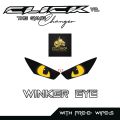 HONDA CLICK 125/150 V2/V3 WINKER EYE STICKER TRANSPARENT / TRANSLUCENT VNYL MATERIAL. 