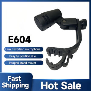 E604 Tom Snare Evolution Series Cardioid Instrument Wired Drum Microphone e 604 with Clip Arm Mount Plastic Material For Professional recording