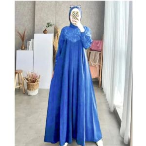 AGMARA OUTFIT Gamis Dress Aghnia Brukat Mewah Gamis Dress Pesta Bahan Cerutty Baby Doll Mix Brukat