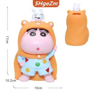 [COD] SHgeZm New Anime Crayon Shin-chan Hình Con Heo Đất Ngân Hàng PVC Mô Hình Tượng Búp Bê Con Heo Đất Ngân Hàng Bàn Trang Trí Nội Thất Quà Tặng Đồ Chơi