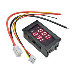 Original Aideepen DC 100V 50A Voltmeter Ammeter Blue + Red LED Dual Digital Volt Amp Meter Gauge