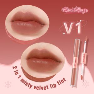 PINKFLASH (L13) DoubleSense 2 IN 1 Dual-ended Lipstick ombrelips Liquid Matte lipstik Velvet Tint Lightweight High Pigment Lasting