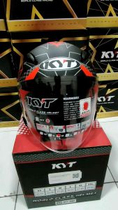 KYT GALAXY FLAT R MATRIX BK MATT/RED (ORIGINAL)