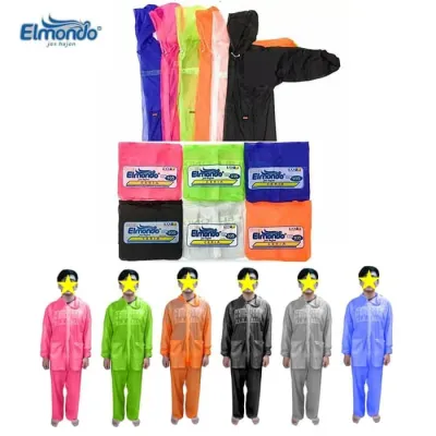 Jas Hujan Setelan Termurah Elmondo Ceria 935 (Warna Acak / Random)