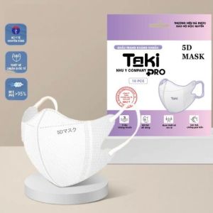 (Thùng 100 Chiếc) Khẩu trang 5D taki 3 lớp Chống tia UV Kháng Khuẩn Cao Cấp 3 Lớp - Hàng Chính Hãng - Tổng Kho Chuyên Sỉ