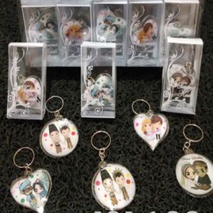 ISI 50 SOUVENIR GANTUNGAN PENGANTIN MIKA