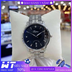 Đồng hồ pin đồng hồ nam dây thép Pafolina 5028M full box kính sapphire chống nước chống xước bảo hành 3 năm