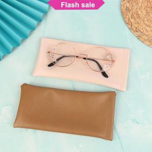 Flash Sale 1Pc Soft PU Glasses Bag Sunglasses Box Portable Waterproof Pouch Glasses Protective Cover Eyewear Storage Bag