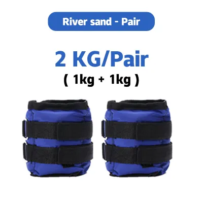 (Pair)Ankle Weights Sand Bag1kg-6kg Adjustable Strength Training Wrist Sand Bag Running Sport Equip