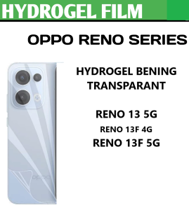 OPPO RENO 13 5G 13F 4G 13F 5G 12F 5G 12F 4G 12 12 PRO 11 5G 11F 5G RENO 11 PRO 5G RENO 10 5G 10 PRO 5G 10 PRO PLUS 5G Anti gores belakang hydrogel clear bening skin garskin anti jamur plastik jelly