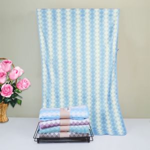 JEB DISTRIBUTOR KOSMETIK  Handuk Mandi 70x140Cm / Handuk Dewasa Handuk Jumbo Daya Serap Tinggi Dan Lembut / Handuk Bulu Tebal / Handuk Murah Motif Diamond  Menyerap Air Premium Murah Anduk Import Lebar Halus Pria Wanita