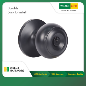 DIRECT HARDWARE Tubular Entrance Lock Black 609-ET-BLK