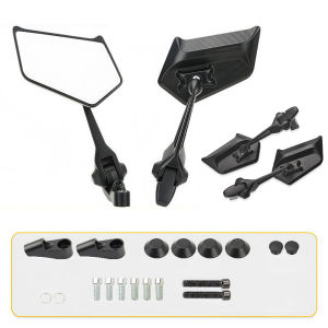 【New Arrival】 2PCs Scooter Mirrors No Vibration & Wobble AOS5 Blade Rearview Mirror Compatible with Motorcycle Scooter ATV Dirt Bike