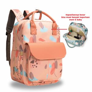 Mocababy Tas Bayi Multifungsi Baby Diapers Bag Perawatan Tas Perlengkapan Ransel Backpack Dengan Hook Cooler Bag