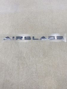 [Giá 1 Chữ] Tem dán xe máy chữ nổi air blade 2020 2021 zin màu bạc có sẵn keo siêu dính