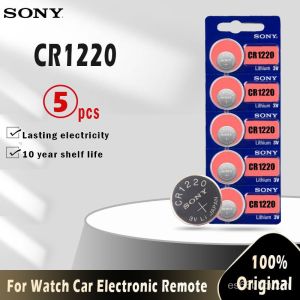 5pc Sony 100 Original CR1220 Button Cell Watch Car Remote Key cr 1220 ECR1220 GPCR1220 1