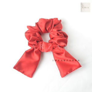 SCRUNCHIE PITA VELVET  - Korea pita velvet ikat rambut bunny lembut