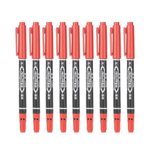 0.5 1.0 Quick-drying Permanent Marker Stain proof Student Writing Stationery Black Blue Red Waterproof Double-headed Tip