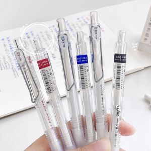 Domi 0.5mm Transparent Gel Ink Pen Fast Drying Black Red Blue Suitable for Office