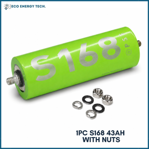 S168 43AH/60AH/70AH 3.2V Lifepo4 Battery Lithium Rechargeable Cell for Solar Battery Power - 1PC