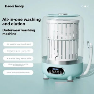 Mesin Basuh 3L Mini Washing Machine With Dryer Baby Clothes Socks Bra Washing Machine For Household Dormitory Travel