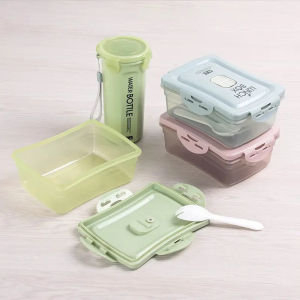 KOTAK BEKAL SET GELAS SENDOK/ LUNCH BOX 8244