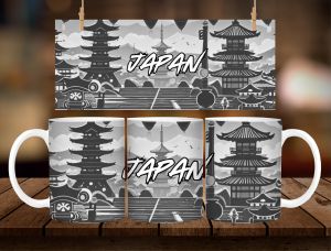 JAPAN MUG DESIGN 11oz with BOX SOUVENIR * 1 PC MUG WITH BOX *