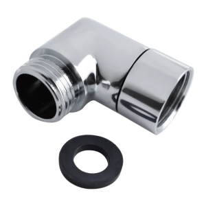 Adjustable 90 Degree Shower Head Elbow Adapter for Wall Mounted Handheld Showerhead Arm Extension Elbow Connector