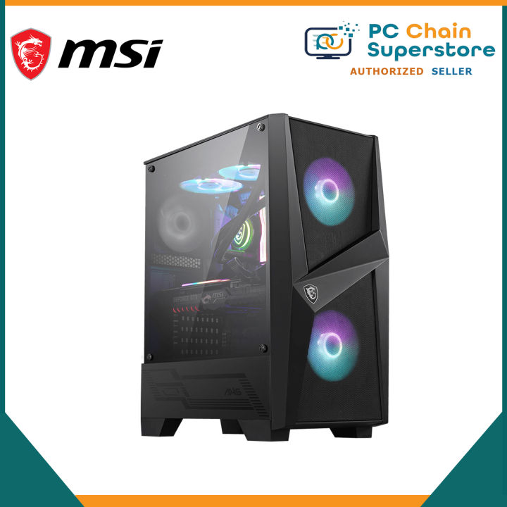 MSI MAG Forge 100R ATX Gaming Case Desktop Casing With Tempered Glass ...