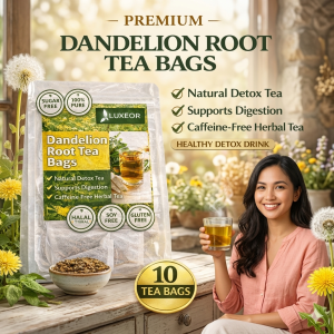 Dandelion Root Detox Tea Bags Liver Cleanse Herbal Tea Caffeine Free Digestive Detox Drink